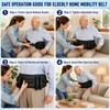 N1NZDYY Gait Belt for Seniors, Transfer Belt with Padded Handle