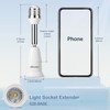 DiCUNO Light Socket Extender, E26 Light Bulb Extender, 4.5 Inch