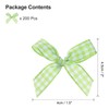 uxcell 200pcs Mini Gingham Ribbon Bows 2 Inch Small Tiny