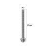 sourcing map M3 x 40mm 304 Stainless Steel Phillips Pan