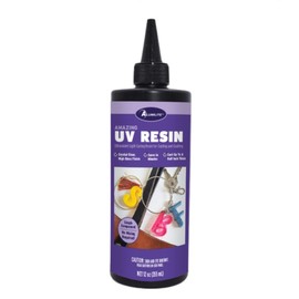 Alumilte Amazing UV Resin 12 oz - Crystal Clear Formula for Jewelry Making, Resin Art, and More - Fast Curing and Versatile Epoxy Resin, Ideal for Earring and Keychain Making, DIY Projects, and More!