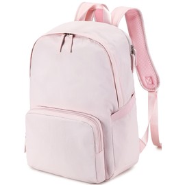 BTOOP Backpack for School Girls Teens Lightweight College Bookbag Casual Laptop Backpack for Women Water Resistant Pink Backpacks(Pink)