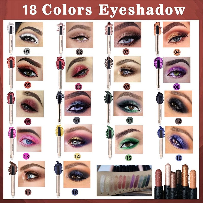 Metiplou White Eyeshadow Stick eyeliner pencil Eye Makeup Cream Shimmer