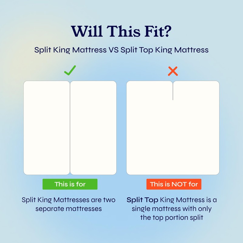 California Design Den Split King Sheets Sets for Adjustable Bed