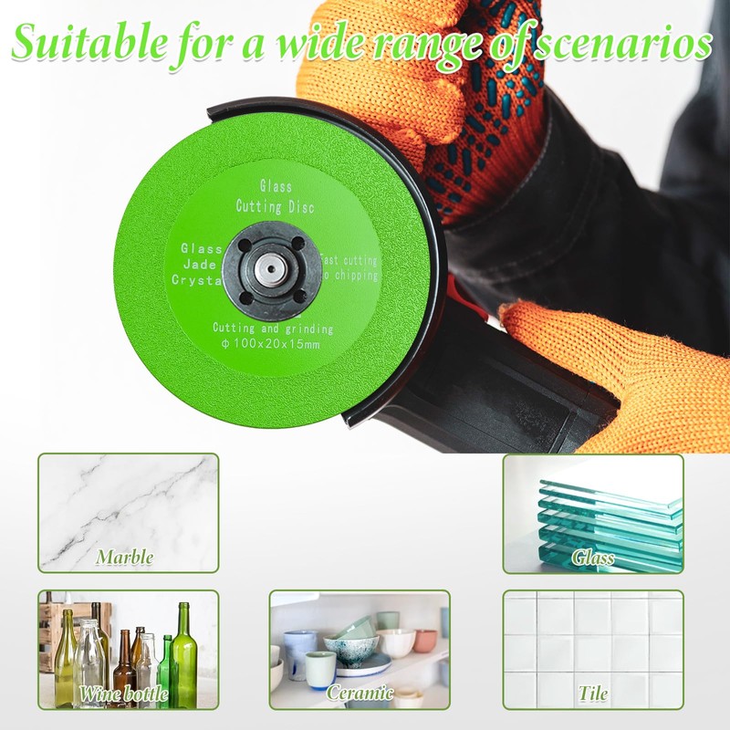 5 Pack Glass Cutting Disc for Angle Grinder, 4" X