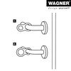 WAGNER Door Handle / Window Buffer Double Ring Set of