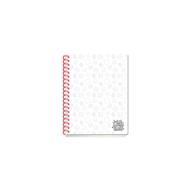 Scribe, Mario Bros®, Cuaderno Profesional, Pasta Semi Rígida, Espiral Doble,