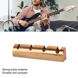 Bass Brass Nut, Brass Nut, Pre Slotted Replacement for Quick Installation, Perfect Bass Lift for Spring Instruments (GL230 4 Strings)