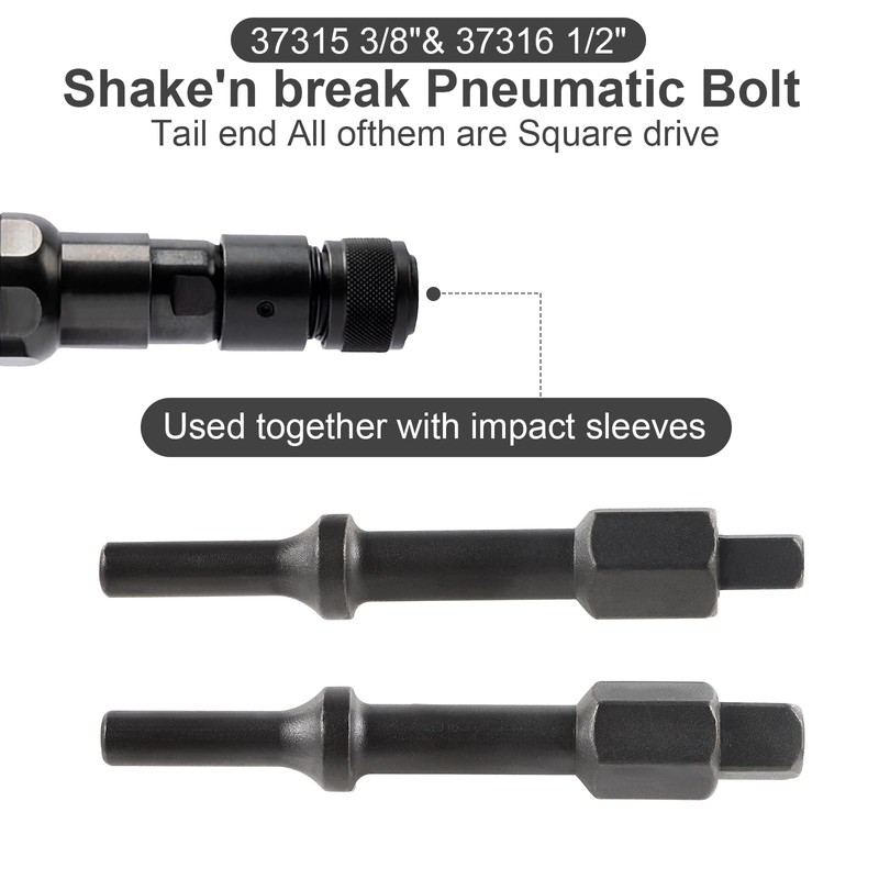 SUKABU 32029 Pneumatic Bolt Breaker Set - 3/8" & 1/2"