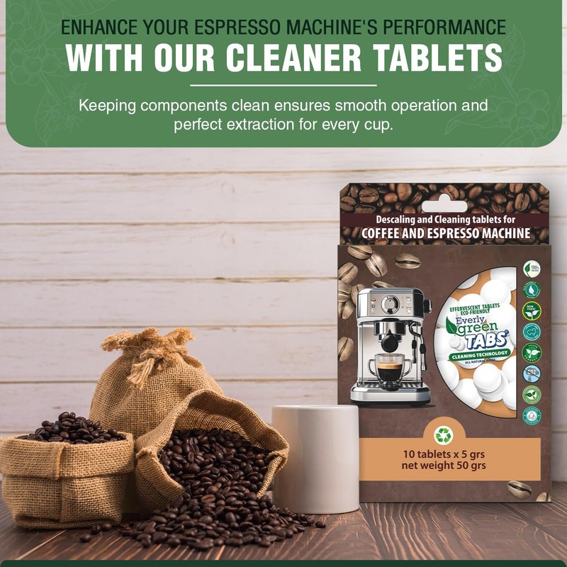 EVERLYGREEN Coffee Machine Cleaning Tablets – Universal Descaler for Keurig,