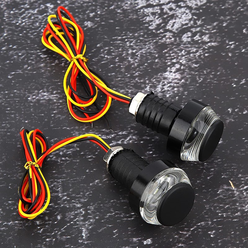 VGEBY Handlebar End Light Turn Signal Side Marker Bike Turn