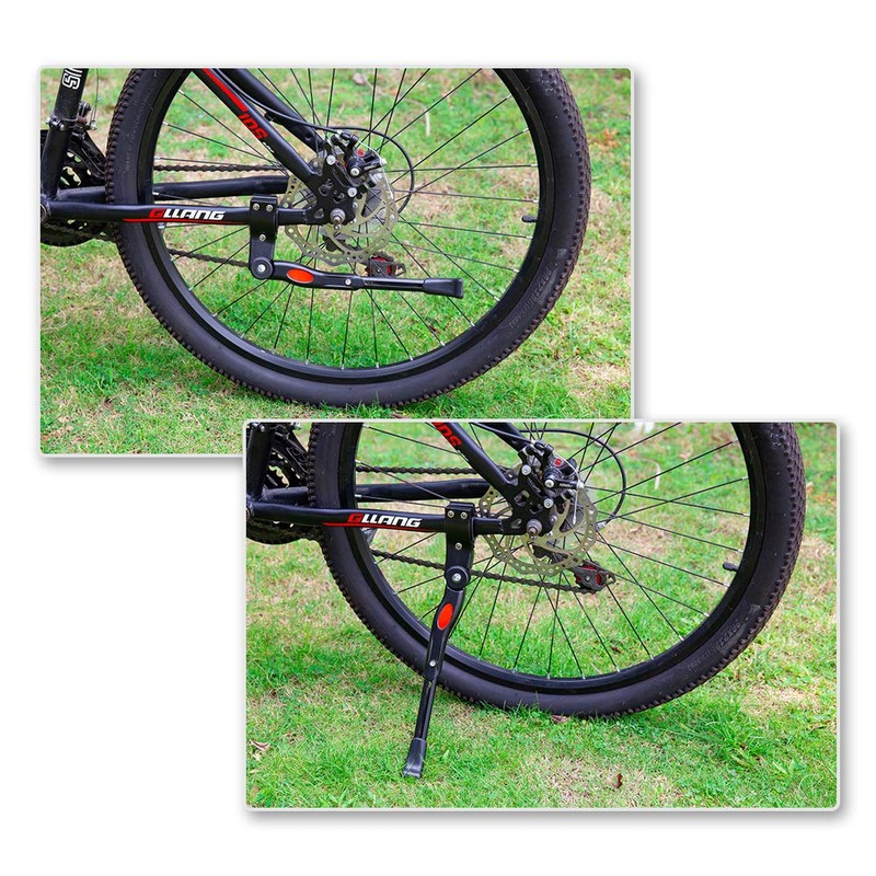 UHACKER Adjustable Bike Kickstand Aluminum Rear Side Bicycle Stand for