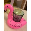 Flamingo Drink Holder Pool, Mini Inflatable Drink Holder with Repair