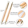 CHLOENCE Environmentally friendly bamboo pen + mechanical pencil in case