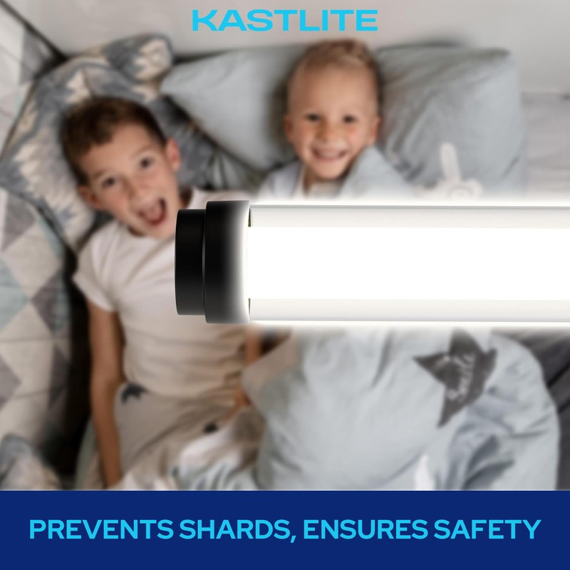 KASTLITE T8 LED/Fluorescent Light Tube Guard with End Caps -