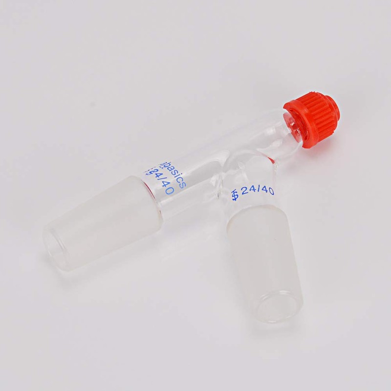 Labasics 3 Way Distilling Thermometer Adapter with 24/40 Joints and