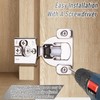 Soft Close Cabinet Hinges, HTCELLE 50 Pack 25 Pair 1/2