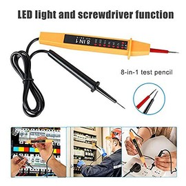 SANWAN 8 in 1 Circuit Tester Multifunction Voltage Tester Continuity Detector Pen 6V-380V