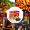 Fire Starter Squares 64 - Fire Starters for Fireplace,Chimney,BBQ Grill,Camping