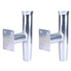 Amarine Made 2Pcs Wall Mounted Aluminum Tournament Style Single Rod