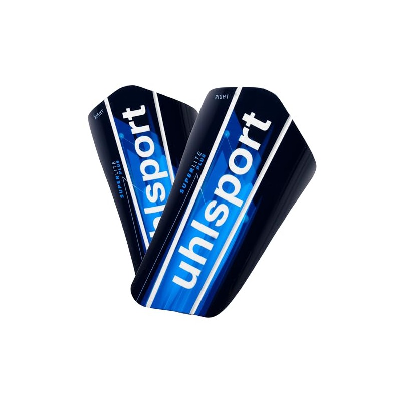 uhlsport Super Lite Plus, Unisex-Youth Soccer shin guards, azul marino/azul