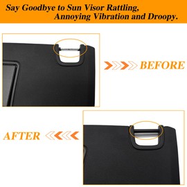 4Pcs Sun Visor Repair Tube Kit for Jeep Wrangler JK JKU 2007-2017 Driver & Passenger Side Sunvisor Repair Set