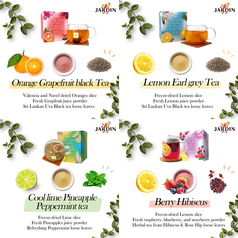 OUR TEA Hours Tea Experience Pack Set, 4 Types X4