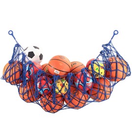 HGRTYXS Ball Storage Net,Organizer Net for Basketball,Volleyball,Football,Sport Equipment Storage Hanging Hammock,Garage Ball Storage Net,Sports Ball Storage,Toy Net.