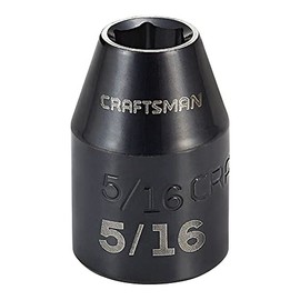 CRAFTSMAN Impact Socket, Shallow, SAE, 3/8 in. Drive, 5/16 in. (CMMT15831)