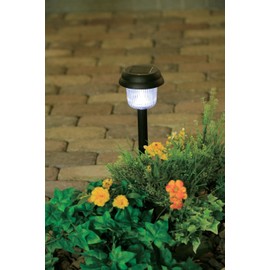 Iris Ohyama GSL-P1W Garden Light, Solar Light, Garden, White