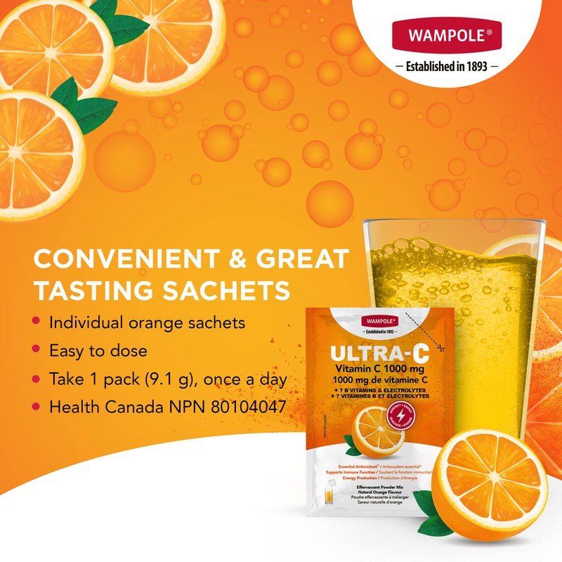 Wampole Ultra-C – 1000 mg of Vitamin C + B Vitamins