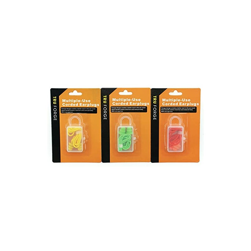 Reusable Ear Plugs with Cord and Storage Case