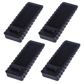 Alyvisun Rubber Door Stoppers for Floor, 4Pcs Anti-Skid Doorstop Wedges Durable Wedge Locks Retainer Non-Slip Stackable Blocker for All Types Floors Indoor Outdoor