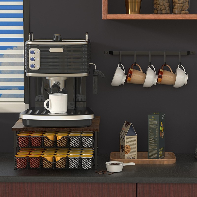 Coffee Pod Drawer Holder Capsule Storage Organizer 2 Tier Coffee