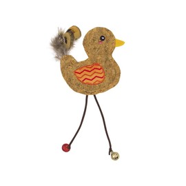 Nobby Cork Bird with Catnip Orange 17 cm