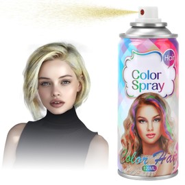 Glitter Gold Temporary Hair Color Spray【Quickly Color】【0 Irritation】【Easy To Clean】Temporary Hair Dye