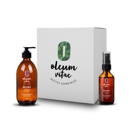 OLEUM VITAE Kit Dúo Hidratación Lavanda. Crema Corporal y Aceite para Cabello y Cuerpo. Hidratación Profunda