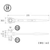 TOP Double Ended Ratchet Wrench with Shino 0.4 x 0.5