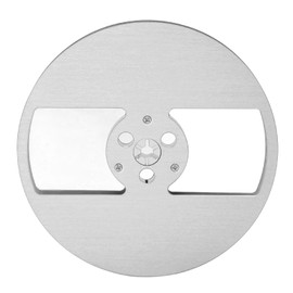 1/4 7 Inch Empty Reel Aluminum Alloy 2 Hole Opening Machine Part Tape Takeup Reel for TEAC Silver