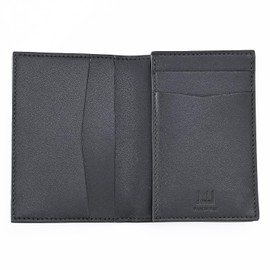 Dunhill DU24F2107WL001 Card Case, Business Card Holder, Chassis, Men's, Black, UK, Black