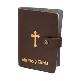 Voyage In Faith Holy Card Holder (Brown, 1)
