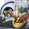 10.5oz Gold Stainless Steel Sugar Bowl with Lid and Spoon,