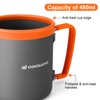 Odoland Extended Camping Tableware Set, Outdoor Cookware, Aluminium Camping Pot