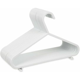 40 Pack White Plastic Nursery Hangers, Perfect choice for a baby’s wardrobe/closet/cupboard,Space Saving Tubular Hangers, More Storage for Kids Children Clothes Dresses