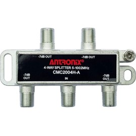 Antronix CMC2004H-A 4-Way Horizontal MoCa Splitter -7dB 5-1002 MHz High Performance for Coax Cable TV & Internet