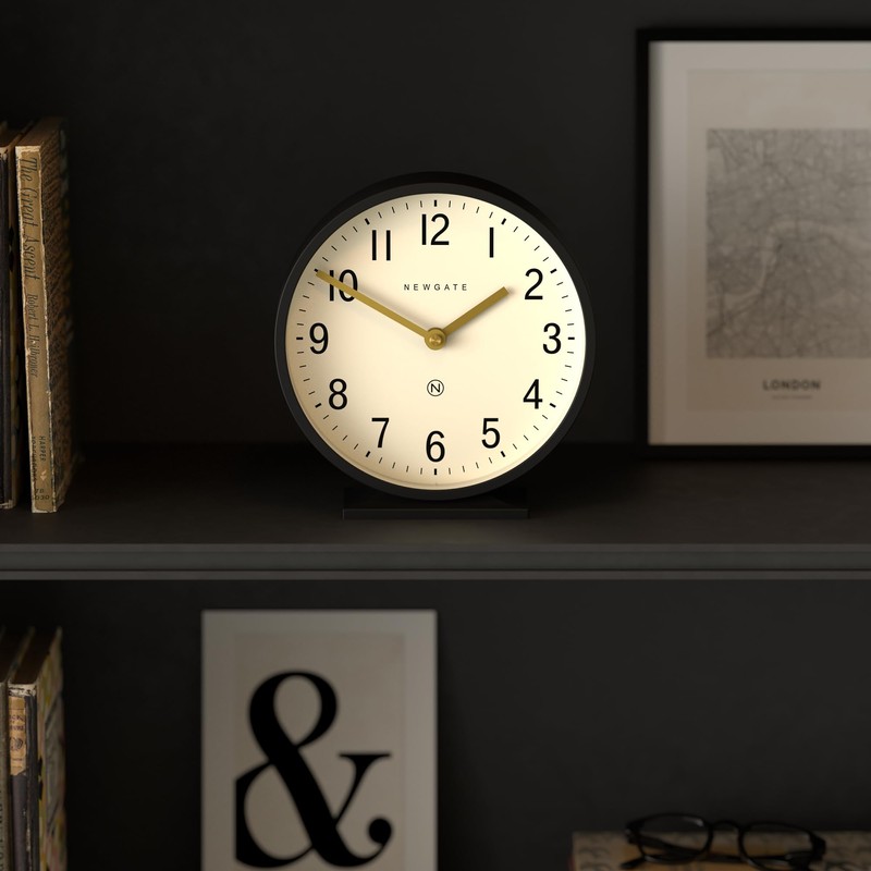 NEWGATE Clocks® Q mantel clock | Modern round design |