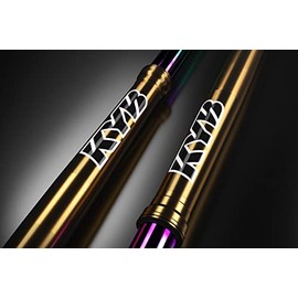 Sticker Fork Stitch Crystal Motocross Enduro Compatible with KYB Black (04)