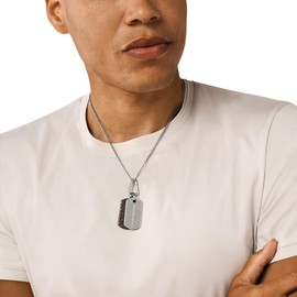 Emporio Armani Men's Silver Stainless Steel Pendant, EGS3133040