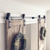 SMARTSTANDARD 12 Feet Heavy Duty Double Sliding Barn Door Hardware