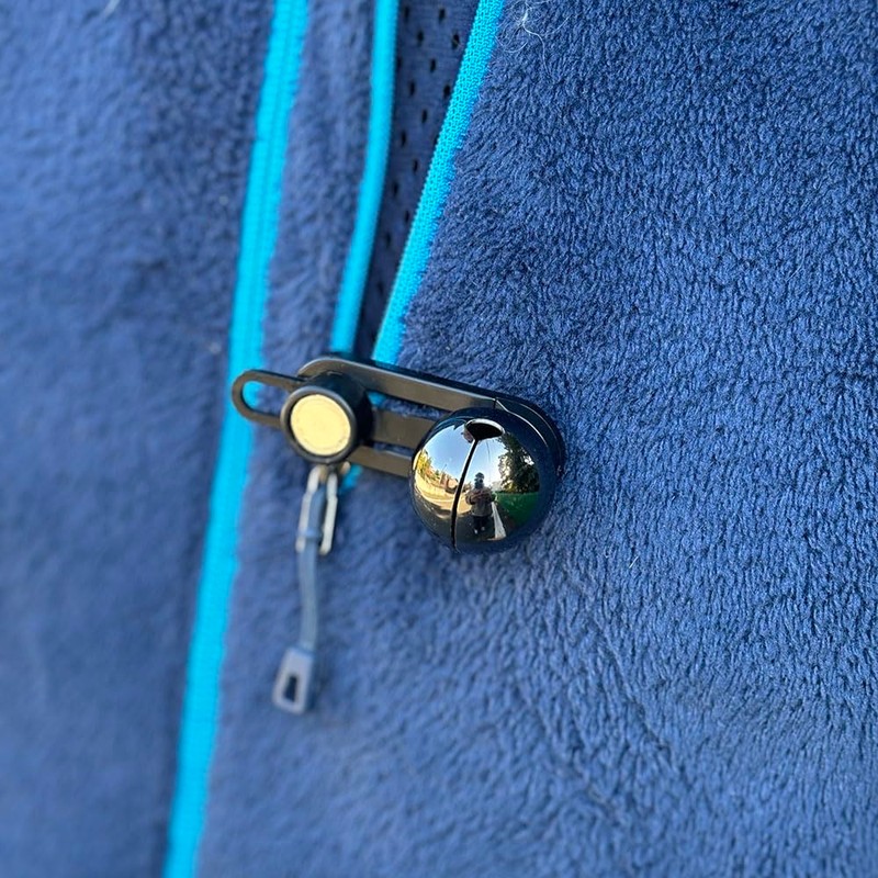 TOKYO BELL OUTDOOR Clip Bell, Lightweight, Compact, One-Touch Noise Reducing,